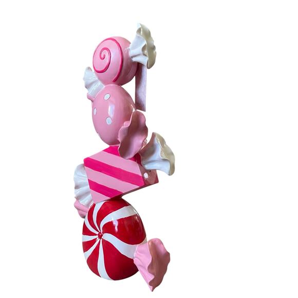 Rachel Zoe Large Pastel Candy Shaped Statue 23in Valentines Day Decor New - Picture 6 of 16